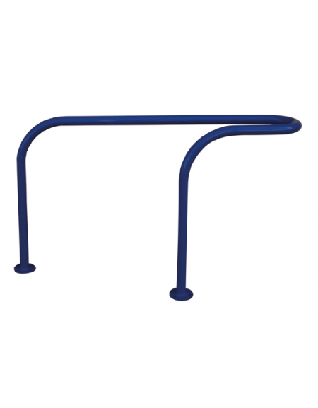 Portabici 1 posto realizzato in acciaio zincato e verniciato - Da tassellare - cm 140x29,8x85,5h