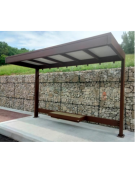 Seduta in legno da cm 150 per pensilina - cod. DN35453-DN35454-DN50522-DN50524