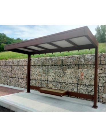 Seduta in legno da cm 150 per pensilina - cod. DN35453-DN35454-DN50522-DN50524