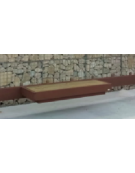 Seduta in legno da cm 150 per pensilina - cod. DN35453-DN35454-DN50522-DN50524