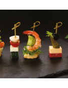 Spiedini noshikushi in bambù - 100 pezzi - lunghezza cm 10,5