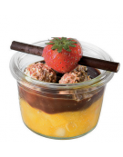 Vasetti in vetro senza coperchio, 12 pezzi - Capacità ml 35 - Diametro Ø cm 5 - Altezza cm 3,5