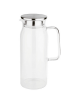 Caraffa in vetro con coperchio inox e filtro integrato per torsoli o ghiaccio - Lt. 1,5 - Diametro Ø cm 49 - Altezza cm 26