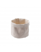 Cesto pane cotone rotondo - colore beige -  Diametro Ø cm 12 - Altezza cm 15