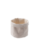 Cesto pane cotone rotondo - colore beige -  Diametro Ø cm 12 - Altezza cm 15