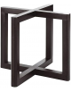 Supporto buffet in legno di acacia - colore nero - cm 20x20x17,5h