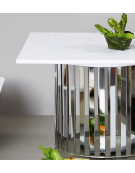 Alzata in acciaio inox a forma di cesto - Diametro Ø cm 21 - Altezza cm 20