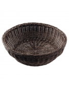 Cesto pane tondo in polipropilene colore Marrone - Diametro cm 42 - Altezza cm 12