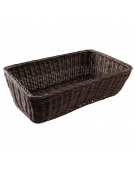 Cesto pane rettangolare in polipropilene colore Marrone - GN 1/1 cm 53x32,5x15,5h