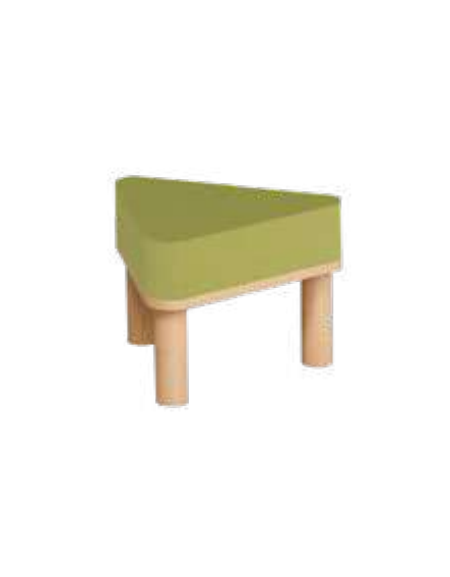 SEDUTA POUF TRIANGOLARE - cm 50x45x35h - PER BAMBINI DI PRIMA O SECONDA ELEMENTARE (DA 6 A 8 ANNI) - CONFORME AI CAM