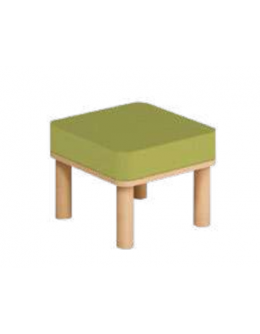 SEDUTA POUF QUADRATO PICCOLO - cm 50x50x35h - PER BAMBINI DI PRIMA O SECONDA ELEMENTARE (DA 6 A 8 ANNI) - CONFORME AI CAM