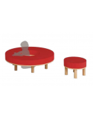 POUF SPECIALE A FORMA DI X - cm 135x135x35h - PER BAMBINI DI PRIMA O SECONDA ELEMENTARE (DA 6 A 8 ANNI) - CONFORME AI CAM