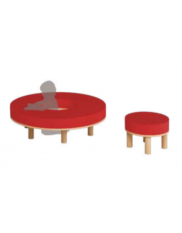 POUF SPECIALE A FORMA DI X - cm 135x135x35h - PER BAMBINI DI PRIMA O SECONDA ELEMENTARE (DA 6 A 8 ANNI) - CONFORME AI CAM