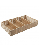 Porta posate in polipropilene colore beige - cm 53x32,5x9h