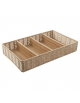 Porta posate in polipropilene colore beige - cm 53x32,5x9h