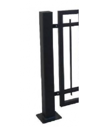 Supporto di testa da tassellare per barriera in tubolare acciaio zincato e verniciato - cm 10x100h