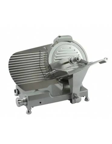 Affettatrice a gravità in alluminio pressofuso, affilatoio fisso - mm 450x595x455h