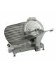 Affettatrice a gravità in alluminio pressofuso, affilatoio fisso - Lama Ø 300 mm - Taglio utile cm 23,5x17 - Blocco carrello