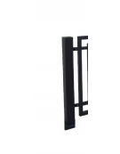 Supporto di testa da inghisare per barriera in tubolare acciaio zincato e verniciato - cm 10x120h