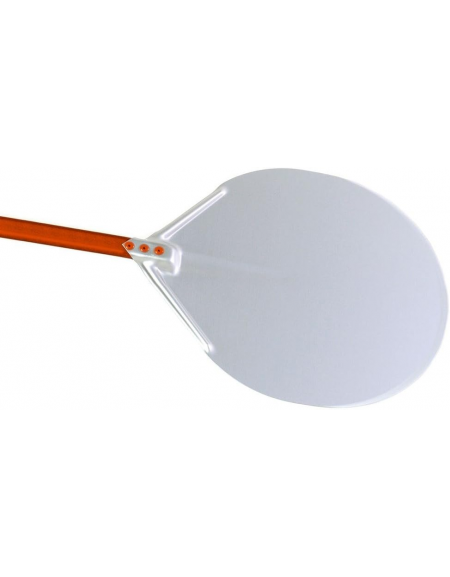 Pala per pizza in alluminio con piatto rotondo diametro cm 32 - lunghezza cm 150 - portata gr. 736