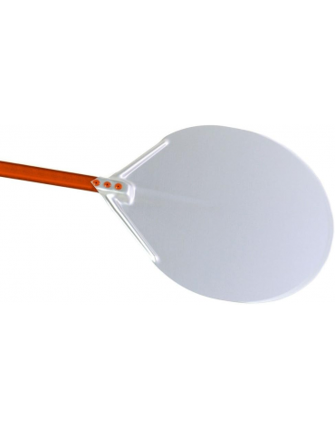 Pala per pizza in alluminio con piatto rotondo diametro cm 45 - lunghezza cm 150 - portata gr. 1460