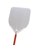 Pala per pizza in alluminio con piatto quadrato cm 32x32 - lunghezza cm 150 - portata gr. 784