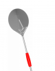 Palettino per pizza in acciaio inox con piatto rotondo diametro cm 17 - lunghezza cm 150 - portata gr. 780