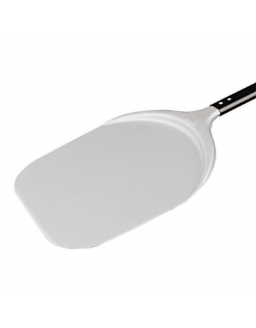 Pala per pizza in alluminio per infornare con piatto quadrato cm 32x32 - lunghezza cm 150 - portata Kg. 1,2