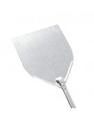 Pala per pizza in alluminio per infornare con piatto rettangolare cm 32x30 - lunghezza cm 150 - portata gr. 954