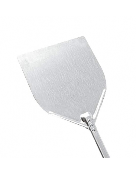 Pala per pizza in alluminio per infornare con piatto rettangolare cm 32x30 - lunghezza cm 150 - portata gr. 954