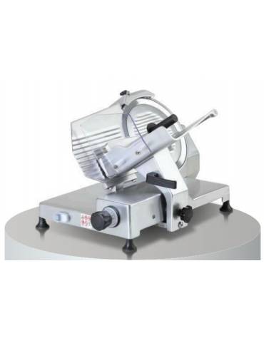 Affettatrice a gravità in alluminio anodizzato trasmissione ad ingranaggio - lama Ø 350 mm - Taglio utile cm 30x26