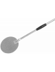 Palettino per pizza in acciaio inox con piatto rotondo diametro cm 20 - lunghezza cm 150 - portata gr. 975