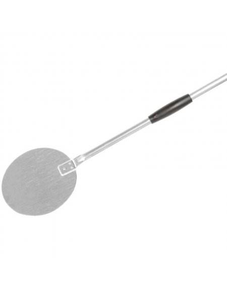 Palettino per pizza in alluminio con piatto rotondo diametro cm 20 - lunghezza cm 150 - portata gr. 800