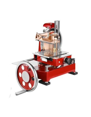 Affettatrice manuale a volano lama mm Ø300 - Taglio mm 0/11 - Corsa carrello mm 260