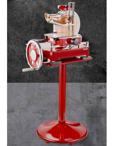 Piedistallo per affettatrice manuale a volano art. DN29248 - Dimensione piastra mm 537x394