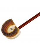 Spazzola orientabile per forno pizza con base in legno e setole ottone - cm 14x7x150h