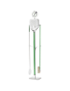 Porta pale e accessori in acciaio inox con base in marmo e logo Gluten Free - cm 25x35x233h