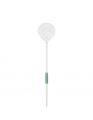 Palettino per pizza in acciaio inox con piatto rotondo forato diametro cm 23 - linea Gluten Free - lunghezza cm 150