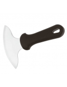 Tronchetto tagliapizza in acciaio inox con manico in polipropilene - Diametro cm 13,5 - Lunghezza cm 19