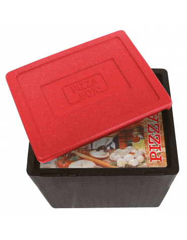 Contenitore isotermico in polipropilene per trasporto pizza - Lt. 36 - cm 42x42x34,5h