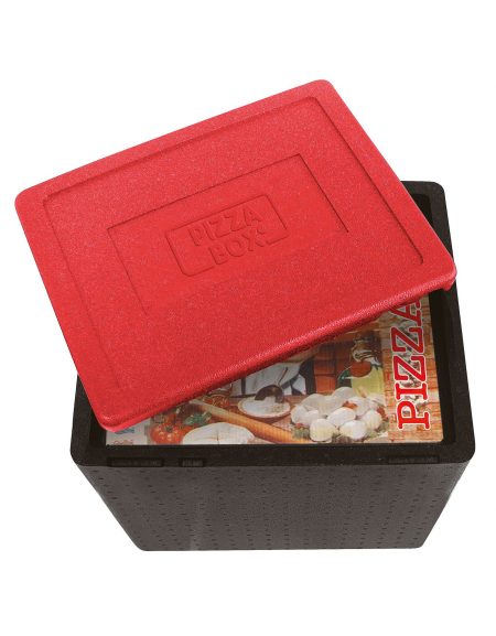 Contenitore isotermico in polipropilene per trasporto pizza - Lt. 36 - cm 42x42x34,5h