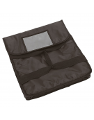 Borsa termica in poliestere e nylon per trasporto pizza - capacità 2 cartoni cm 45x45 - cm 50x51x11h