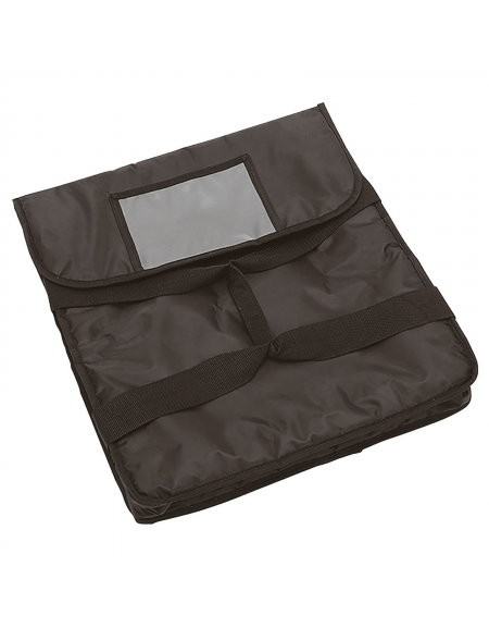 Borsa termica in poliestere e nylon per trasporto pizza - capacità 2 cartoni cm 45x45 - cm 50x51x11h