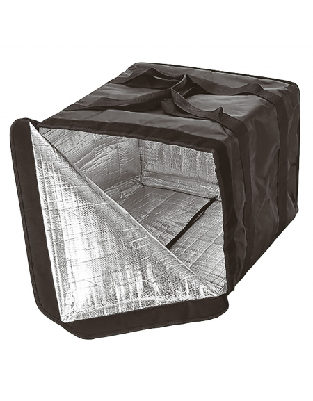 Borsa termica in poliestere e nylon per trasporto pizza - cm 51x46x41h