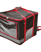 Borsa termica in poliestere e nylon per trasporto pizza con contenitore isotermico interno in PP - cm 45x45x38h