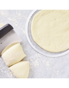 Retina tonda in alluminio per base pizza - diametro cm 33