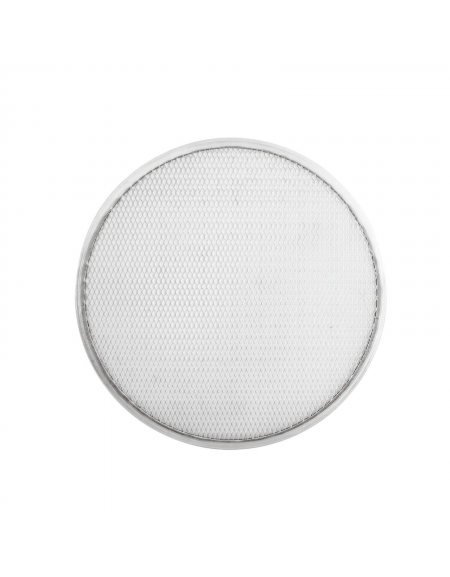 Retina tonda in alluminio per base pizza - diametro cm 40