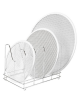 Rastrelliera porta retine per pizza in acciaio inox - cm 23x35,6