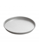 Teglia forno tonda in acciaio alluminato - diametro cm 28 - altezza cm 2,5