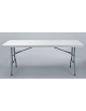 Tavolo catering rettangolare pieghevole in polietilene cm 183x75x74h - Carico massimo 150 Kg.